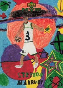 Tarjeta de baloncesto 1999 Upper Deck MVP #W9 Stephon Marbury Nets dibuja tu propia tarjeta - Imagen 1 de 2