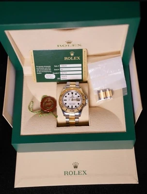 Rolex Yacht-Master 40 White Dial Two-Tone Watch 16623 - Image 1 of 4