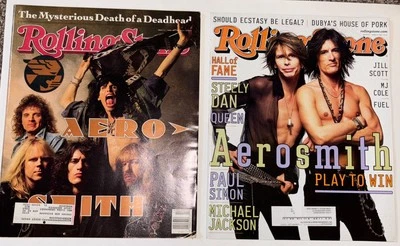 Lot Of 2- Aerosmith Rolling Stone Magazine Issues 575 And 867 - Image 1 of 3
