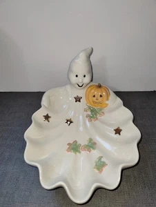 Lenox Anlässe Halloween GEIST Süßigkeiten Nuss Schale KÜRBIS Schmuck Tablett Schale - Bild 1 von 9