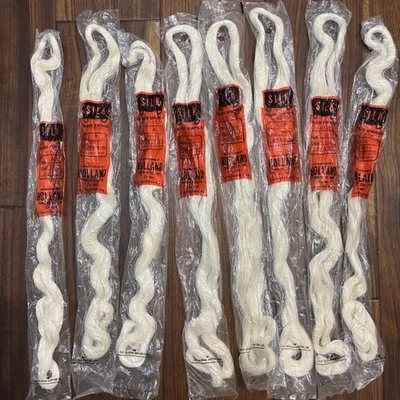 vtg Holland Thread SILK WAXED SEWING sz A White 675 Yds each Different Lot #’s - Image 1 of 3
