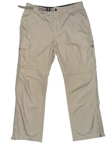 Pacific Trail Pants Convertible Nylon Tan Outdoor Cargo UtilityPants Men's 36x32 - Picture 1 of 9