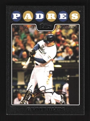 Geoff Blum San Diego Padres Topps 2008 Black #228 SN /57 - Image 1 of 2