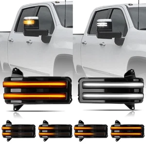 2PCS LED Side Mirror Light Lamp for Chevy Silverado 2500 3500 HD 2020-2024 - Picture 1 of 7