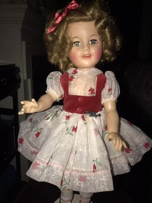 GORGEOUS IDEAL ST-17 VINYL SHIRLEY TEMPLE DOLL w/PIN and TAGGED DRESS - Image 1 of 4