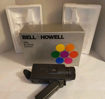 Cámara de película Bell & Howell 2103 XL vintage 1978 con caja limpia sin probar Foto 1 de 4