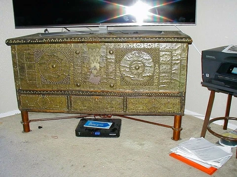Rare Antique Arabian Chest gifted from Saudi Arabia for services rendered Cover