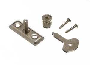 3X Ventana Mantente Seguridad Candados con Llave Galvanizado + Tornillos Onesto - Imagen 1 de 1