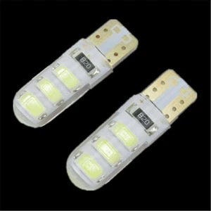 2PCS Auto LED Light T10B 6SMD White Color Light Bulb 5630 Car Turn Signal Light - Picture 1 of 4