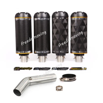 Silenciador deslizable tubo de escape de enlace medio para Suzuki GSXR600 GSXR750 K6 K7 2006-2007 Foto 1 de 4