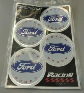Adesivi vinile tondi rotondi diametro 48mm Ford copricerchi copri cerchioni - Foto 1 di 4