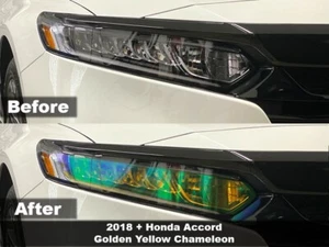 CRUX MOTORSPORTS HEADLIGHT TINT CENTER ONLY CHAMELEON FITS 2018–2021 ACCORD - Picture 1 of 3