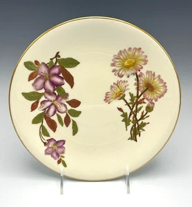 Royal Worcester Dinner Plate 9 1/4" Floral Gilded Phillips Oxford St London - Picture 1 of 5