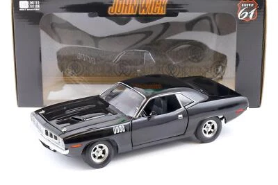 1:18 Highway61 Plymouth Cuda Coupe Nero JOHN WICK Capitolo 4 - Immagine 1 di 4
