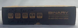 Binary 4K HDR HDMI Extender B-660-EXT-444-100A RS-232 - Picture 1 of 6