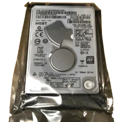 Original HGST 750GB HTS541075A7E630 5400 RPM SATA 2.5" Laptop HDD Hard Drive - Image 1 of 4
