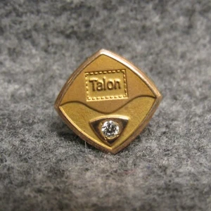 Pin de corbata en forma de diamante Talon con cremallera Meadville Pa L.G.B. ¿Oro 4010 K? - Imagen 1 de 3