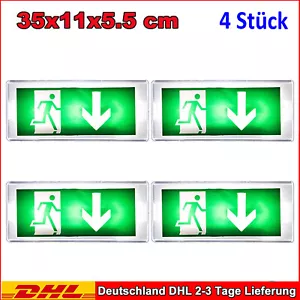 4x LED luz de emergencia luz de vía de escape iluminación de emergencia salida de emergencia luz de emergencia batería - Imagen 1 de 11
