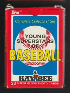 1986 Topps KayBee Young Superstars 33 Karten Set Gwynn Mattingly Erdbeere JL24 - Bild 1 von 2