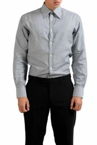 Versace Collection Men's "City" Geometric Print Long Sleeve Dress Shirt - Picture 1 of 4