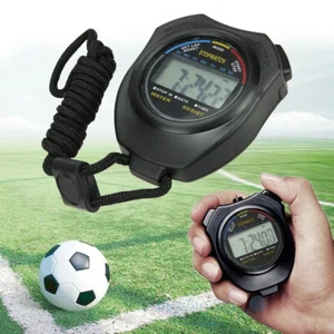 2x Digital Stopwatch Digital LCD Sports Counter Chronograph Timer Odometer Watch - Picture 1 of 21