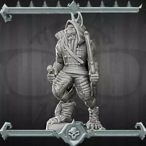 Tabaxi | Cat Folk | Miniatura para juegos de mesa como D&D y War Gaming - Imagen 1 de 3