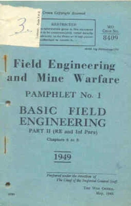 Basic Field Engineering Part 2 book WO 8409 1949 Maintenance Operators Army  - Picture 1 of 1