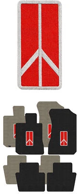 Передние и задние коврики Lloyd Luxe для '78-87 Cutlass Supreme с эмблемой Oldsmobile красные - Изображение 1 из 4