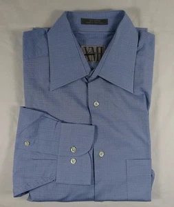 Camisa de vestir XMI platino 100 % algodón azul 15,5 R - Imagen 1 de 11
