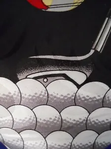 Fratello Golf Club Balls Novelty Mens Necktie Sport Tie Golfing Black - Picture 1 of 12