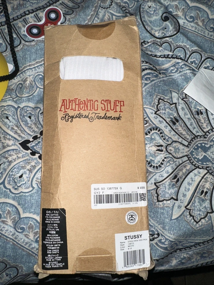 Pack de 3 calcetines blancos Stussy Foto 1 de 4