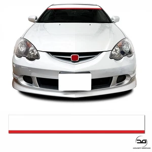 Weiß Rot Universal JDM Modifiziert Drift Auto Windschutzscheibe Sonnenstreifen Aufkleber Banner - Bild 1 von 2