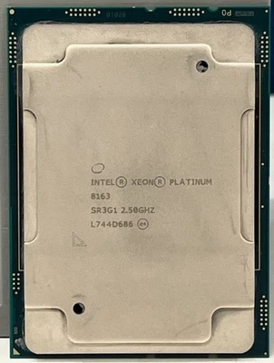 Intel Xeon Platinum 8163 2.5GHz Processor CPU SR3G1 - Image 1 of 3