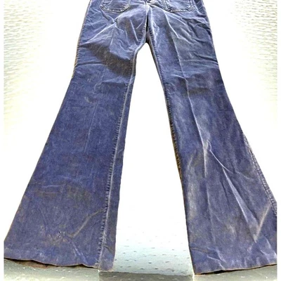 Calça jeans Guess azul empoeirado cinza júnior sem costas tamanho 28 Y2k 2000 veludo - Imagem 1 de 4