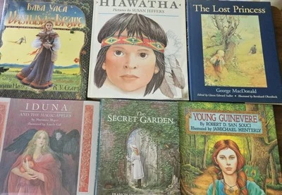 1983-94 Lot 6 Vintage Picture Books Fairytales The Secret Garden Baba Yaga Iduna - Image 1 of 4