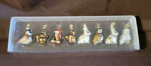 Abt. 56 Waldtier Mini Glas 8 Weihnachtsschmuck Eule Hase Fuchs 18765 - Bild 1 von 21