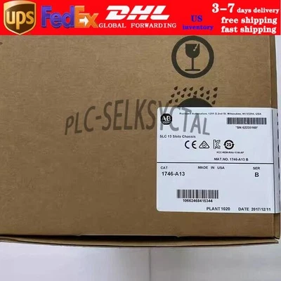 New Factory Sealed AB 1746-A13 SER B SLC 500 13 Slots PLC Chassis Rack 1746-A13 - Image 1 of 2