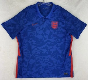 Nike 2020-2022 England Herren Nationalmannschaft Auswärtstrikot Blau Fußball Trikot Größe 2XL - Bild 1 von 11