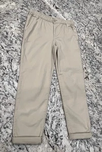 Old Navy Boys Taper Pants Size L 10/12 Built-In Flex Khaki Stretch Casual NWOT - Picture 1 of 4