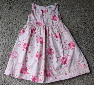 Gymboree 4 Vintage Y2K Pink Floral Dress Easter Basket 2002 - Picture 1 of 3