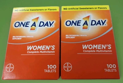 Pack de 2 - Comprimidos Multivitamínicos Completos Un Día para Mujer 100 CADA UNO - 200 en total Foto 1 de 4