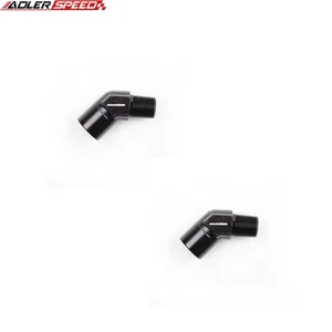 NUEVO 2x 3/8'' NPT macho a 3/8'' NPT 45 grados hembra adaptador montaje aluminio EE. UU. - Imagen 1 de 11