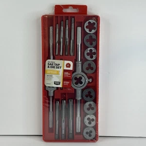 Tap and Die Set 20 Pieces Tungsten Alloy Steel Standard  Tap and Die Kit - Picture 1 of 4