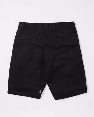 Volcom Frickin Modern Stretch 21″ Shorts – Black Smart Skate Casual Shorts - Image 1 of 4
