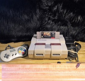 Nintendo SNES Bundle SNS-001 Console  1 Controller and Game Tested Working