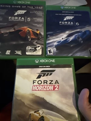 Lote Xbox One Forza. Horizon 2 Forza 5 Forza 6 Motorsport Foto 1 de 4
