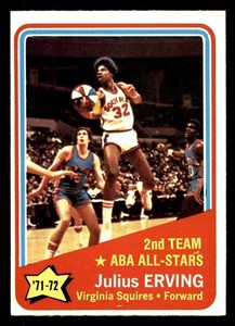 1972 Topps Basketball #255 Julius Erving (All-Star) EX/MT *d3