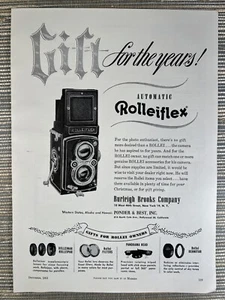 Rolleiflex Camera Photography Christmas Gift Rollei NY 1951 Vintage Print Ad - Picture 1 of 1