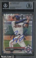 Royce Lewis Signed 2017 Bowman Draft AUTO RC Rookie Autographed BGS BAS