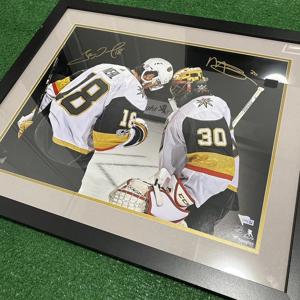 James Neal & Malcolm Subban Vegas Golden Knights Autograph 16x20 (Fanatics COA) - Image 1 of 4